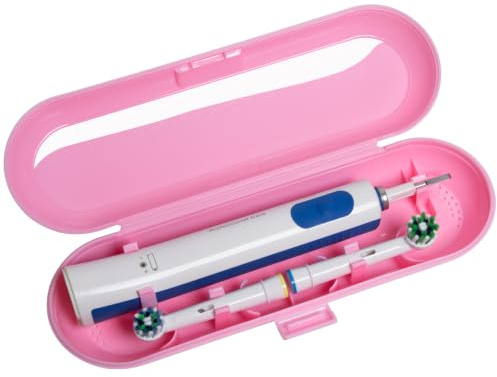 Elektrisk tandborste resväska för Oral B och Philips Sonicare, rosa