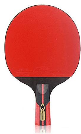 6-Sterne-Tischtennisschläger, 5 Holzschichten, Professioneller Tischtennis-Schläger, für Trainer, Fortgeschrittene und Fortgeschrittene/Single racket/Kurzer Griff
