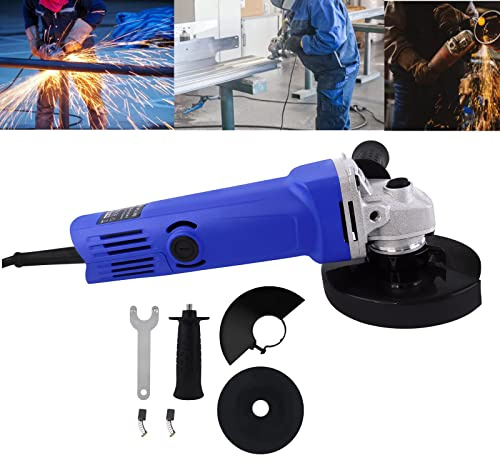 2000W Hand Held Angle Grinder with 2 Position Adjustable Handle, 115mm 4.5 inch 240V 12000rmp Angle Grinder Tools, Fast Heat Dissipation, Safety Guard for Grinding/Cutting