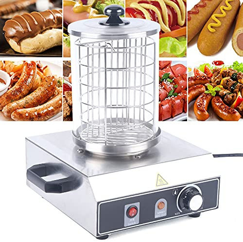 Profi Würstchenkocher, 350W Elektrische Wurstkocher Hot Dog Bockwurstwärmer Würstchenwärmer Edelstahl