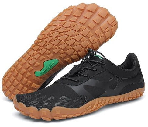 Saguaro Barfotaskor dam minimalistiska barfotaskor barfoot skor herr andningsbar halkfri sko, Flerfärgad, 39 EU