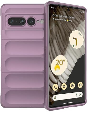 Handyhülle Kompatibel mit Google Pixel 7 Pro | Outdoor Stoßfeste Handy Tasche Case Schutzhülle TPU Silikon Cover Bumper für Pixel 7 Pro | Lila