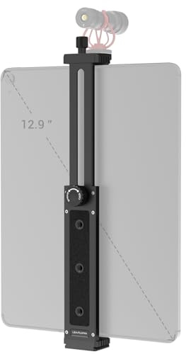 Leaplumin Aluminum Tripod Adapter for iPad Pro 12.9/11 (6.5-17.3) - Universal Tablet Mount with 1/4 Screw