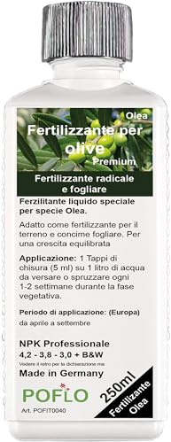 Fertilizzante per olive HIGH-TECH Olea NPK, per piante in aiuola e vaso 250ml