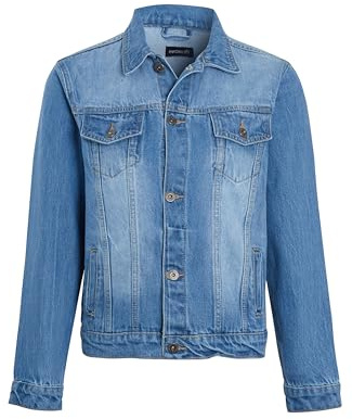 imporio 11® Girls Boys Unisex Kids Denim Jacket Jacket Coat With Button Girls & Boys Jacket UK Age 5-13Years (UK, Age, 5 Years, 6 Years, Regular, Light Wash)