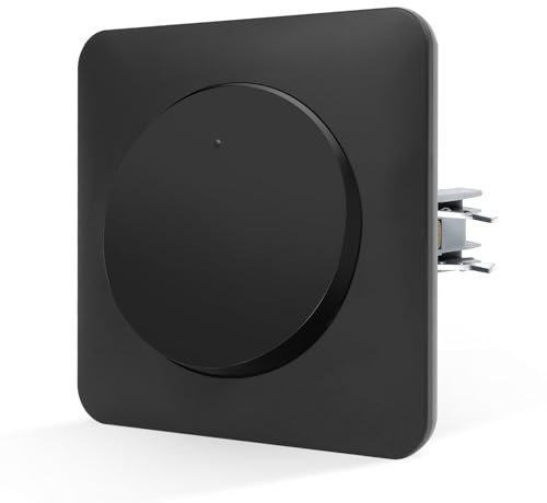 CNBINGO Rocker Lichtschalter mit Krallen - Einfach Wandschalter Unterputz mit PC-Flammhemmende Materialien - Schwarz Modern Wippschalter - 1 Fach 1 Weg