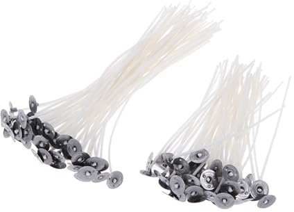 SEWACC 150pièces Mèches De Bougie Pré-cirées pour Fabrication Mèches pour Lampes à Huile Et Bougies Artisanales