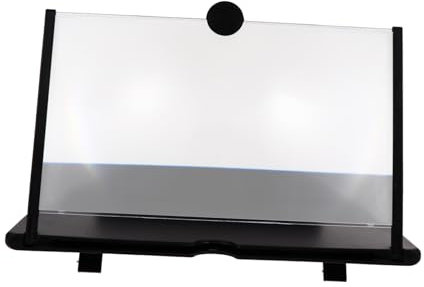 jojofuny Amplificatore Dello Schermo Del Telefono 12 Pollici Supporto Pieghevole Ingranditore Per Visione Portatile Nero