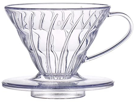 JINGYAN Cafetière Coffee Dripper Resin Drip Coffee Funnel Filter Cup Plastic Coffee Filter for pour Over Barista Coffee Brewing