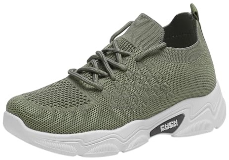 Damskor, sommar, lätta fritidsskor, Chunky sneakers, dam, svart | Träningsskor för kvinnor, gym, lätta, luftiga, stretchiga slip-skor, mjuka sulor, skor, sneakers, damer, läder, vita