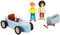 Benjamin Blümchen Spielset Seifenkistenrennen 10815 mit beweglichen Spielfiguren und Seifenkiste, detailgetreue Gestaltung, inklusive tollen Stickern zum Dekorieren von Jazwares