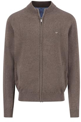Fynch-Hatton Hombre Cardigan-Zip Chaqueta Punto Not Applicable, Marrón (Earth 860), XXX-Large