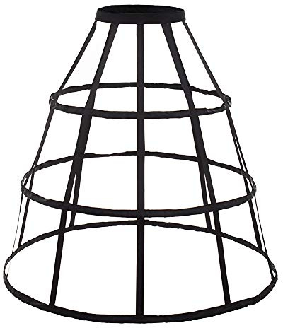 Pannier Petticoat Women Victorian Bustle Cages Hoop Skirt Cage Skirt for Women (Black 3 Hoops)