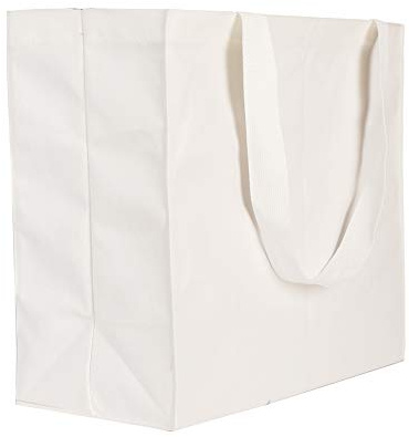 Augbunny Durable 100% Cotton 12oz Canvas Heavy Duty Extra Large Grocery Bag Beach Tote Shopping Bag Multi Purpose Daily Use Tote