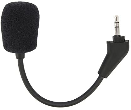 ASHATA Microphone de Jeu de Remplacement, Micro de Jeu à Basses Profondes Antibruit, Accessoire de Casque de Jeu pour Ordinateur 3,5 Mm, pour Casque de Jeu pour HS50 HS60 HS70