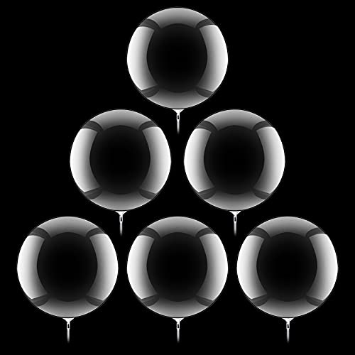 30 Stücke Bobo Luftballons Transparente Bubble Ballon,Geburtstag Kristall Blase Klar Runde Ballons Füllbare mit Konfetti,Party Jumbo Luftballon für Hochzeit Feste Haus Weihnachten Dekoration(18 Zoll)