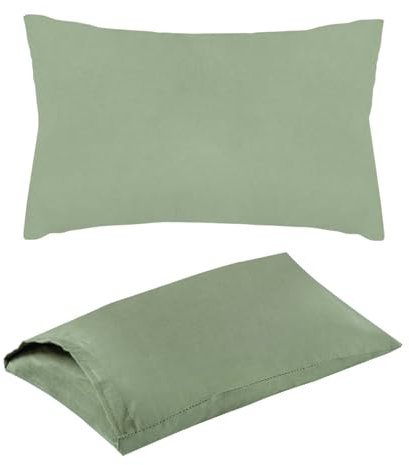 Almohada de Viaje,Mini Cojín,28 x 17 cm,Lavable a Máquina,MiniAlmohada para Viajes,Cojín Cervical Hinchable en Tamaño Pequeño para Mujer,Minialmohadas para Dormir, para Adultos,Viajes (Verde Oliva)