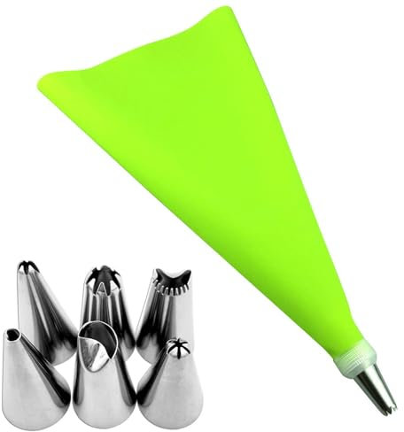 Suggerimenti Per Tubazioni - Punte Di Glassa Set A 8 Pezzi Per La Decorazione | Suggerimenti Per La Decorazione Della Torta | Sacchetti E Ugelli Per Cupcake | Kit Di Decorazione Della Torta Forniture