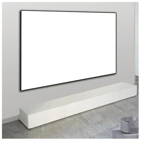 LIPJIA Projector Screen Projection Screens Premium Cinema Matte White UHD Projection Screen 60-250 Inch Fixed Frame 1cm Narrow Border Projectors For Home Theater smart home(80 inch)