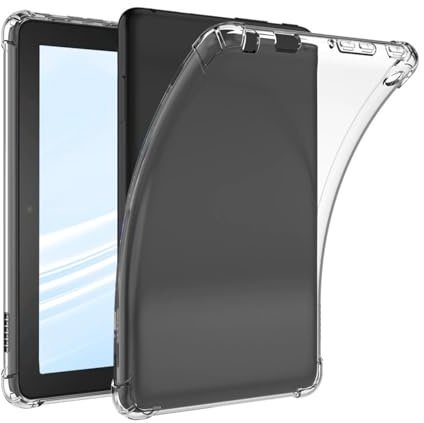 Clear Case for 6 Kindle 11th Generation 2024 and 2022, 6 Inch Transparent TPU Rubber Cover, Reinforced Corners Slim Silicone Back, Anti Scratch and Shock Absorbent Design