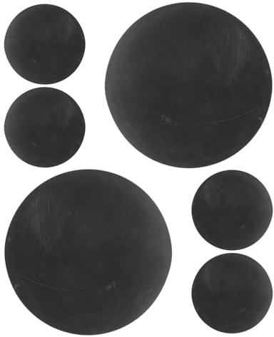 JOINPAYA Lot de 6 Balles de Squash en Caoutchouc Noir, Rebondissantes et Haute Élasticité, Balles D’entraînement Professionnelles pour Squash, Handball et Racquetball, Adaptées aux Jeux