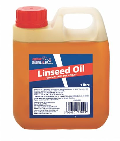 Equine Products Linseed Oil, 1 Litre. Promotes Health, Digestion And Condition