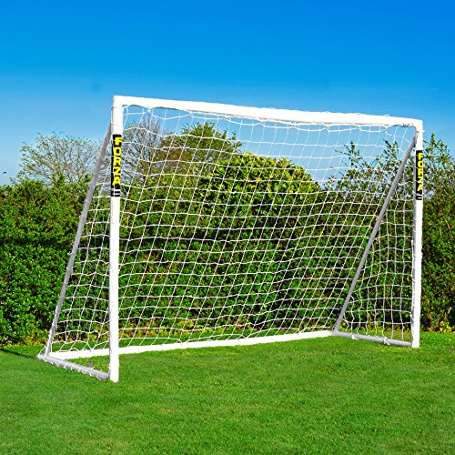 FORZA Buts de Handball de 3 m x 2 m de Taille Réglementaire – Poteaux de Handball en PVC, Aluminium ou Acier | Idéal pour l'Entraînement | Poteaux Polyvalents (FORZA But PVC, sans Mur de Tir)