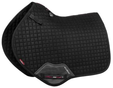 LeMieux Prosport Suede Close Contact Square Schliessen Kontakt Sattelunterlage, Schwarz, L