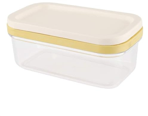 Butterdose Butterteiler, Plastik Butter Dish Butter Keeper mit Deckel und Cutter Slicer, Butter Box Cheese Keeper für Kühlschrank