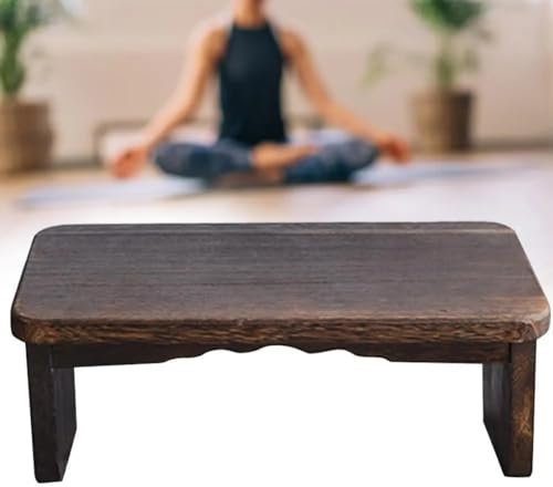 LuusMm Meditationshocker, Klappbarer Hocker, Gekröntes Gartenhocker, Kniender Yoga -Stuhl, Hochwertiges Massives Holz, Handgefertigt, Umweltfreundliche Hölzerne Ergonomie