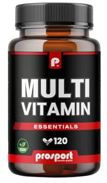 Prosport Premium Multivitamin - 120 Komplex-Kapseln - Nahrungsergänzungsmittel - Vegan und Bioaktiv - Multivitaminkapseln zum täglichen Verzehr