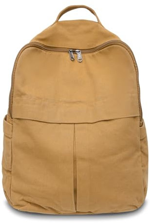 Boziee Canvas Rucksack Damen Cityrucksack Rucksäcke Daypacks Rucksackhandtaschen Schulrucksack für Damen Mädchen Teenager Schule Travel Arbeit Unisex (Braun)