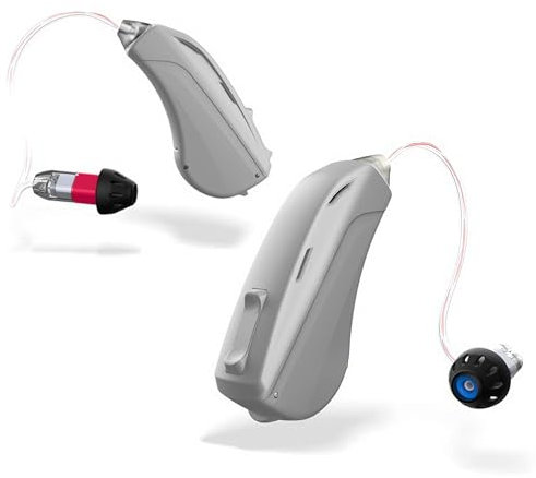 Mach I Pro Wireless OTC Bluetooth Hearing aids for Adults | 312 Replaceable Battery | Stream Calls iOS Android | FSA HSA Eligible | Noise Reduction | Nearly Invisible | USA Customer Care (Slate)
