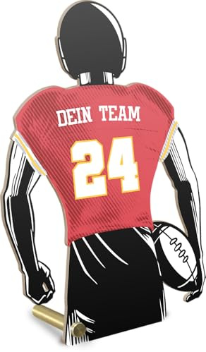 Generisch Kansas Geschenk personalisiert - Kansas Fanartikel: Holzbild - Kansas City Geschenke, Kansas City Geburtstagsgeschenk, Kansas City Fan, Football Geschenke Jungen