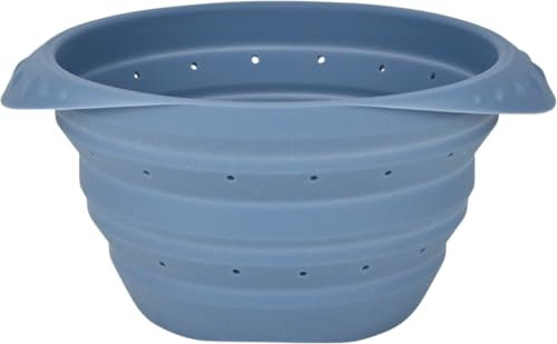 C.A.O. - Passoires silicone rétractables en Silicone - Couleur Bleu - Hauteur 8 cm - Diamètre ø 14 cm (intérieure)