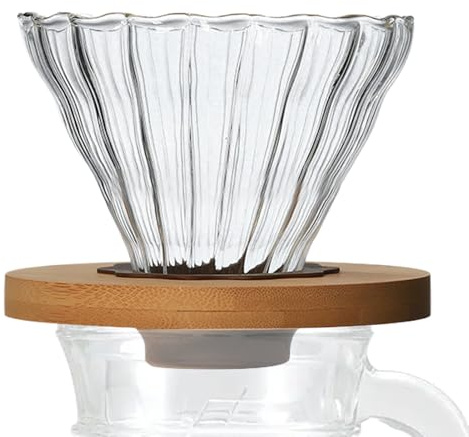 Glas Pour Over Coffee Dripper, Glas Pour Over Coffee Dripper Återanvändbar