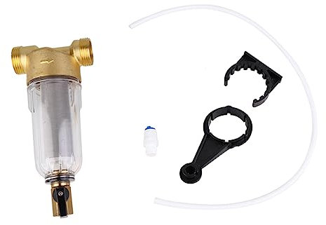Abaodam Préfiltre Tuyau Filtre Purificateur d'eau Filtre À Sédiments Filtre À Eau du Robinet Filtre À Sédiments Filtre À Contre- Filtre De Détartrage De l'eau
