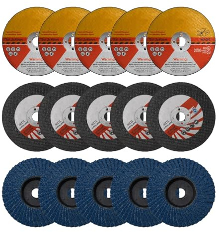 HDUNGM 15 Pezzi da 75 mm Mini Disco da Taglio Ultrasottile Lama Circolare in Resina Mola for smerigliatrice angolare Macchina lucidatura Dischi lamellari