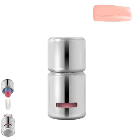Liquid Blush, Jelly Color Liquid Blush, rubor líquido con cabeza de esponja, duradero, colorete líquido suave para mejillas, rubor líquido natural mate ((E) té con leche de melocotón blanco