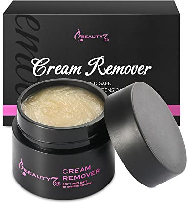Crema Removedor de Pegamento para Extensión de Pestañas Color Beige 5g Eyelash Glue Remover Beauty7