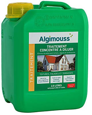 Anti-dépôts verts concentré à diluer 014102- Toitures, façades et terrasses - Bidon de 2,5L