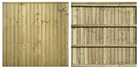 Premier Feather Edge Semi Braced Fence Panel 1830mm x 1500mm (5ft)