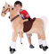 Sweety Toys 14255 Reittier Gross Pferd Vanilla auf Rollen für 4 bis 9 Jahre -Riding Animal