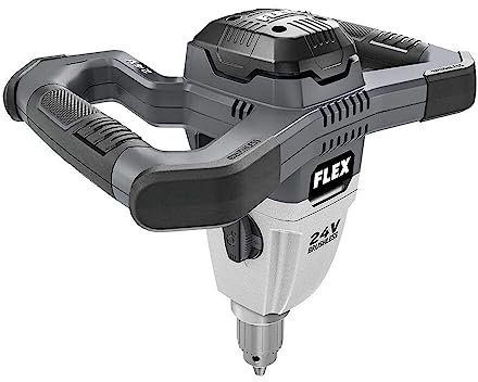FLEX 24V Brushless Cordless Mud Mixer Tool Only, Battery and Charger Not Included - FX6151-Z, Grey/Black