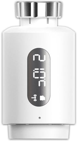 Tête Thermostatique Connectée Intelligente ANTELA Accessoire pour têtes de radiateurs, Contrôle de l'APP Smart Life, Affichage Digital Clair, Compatible avec Alexa/Google Home