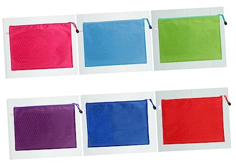 Parliky Heavy Duty Waterproof Document Pouch Zippered Bag B5 File Folder Stationery Organizer 29x20.5cm Fashion Pattern
