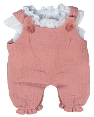 Miniland - Kleidung für 32 cm Puppe, Bekleidungszubehör für Puppen, Sommer-Latzhose und Bluse