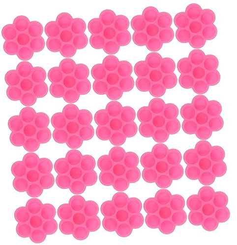 LOORGVEL Porta Colla per Ciglia Finte Rosa in Plastica Riutilizzabile, 200 Pezzi, Comodo Contenitore Adesivo per Principianti del Trucco e Uso Professionale