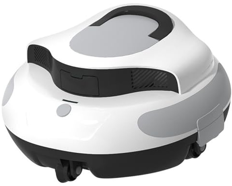 Poolrobot, SladdlöS Pooldammsugare Med Batteri, 5000 Mah Batteri, Automatisk Parkering, Led-Indikatorer, FöR Ovanmarkspool Upp Till 90 Kvm