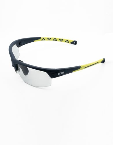 BIKKOA Lunettes de padel Signature Lentille de protection Monture TR-90 Ultra-légère Lentilles Catégorie 3 Polycarbonate